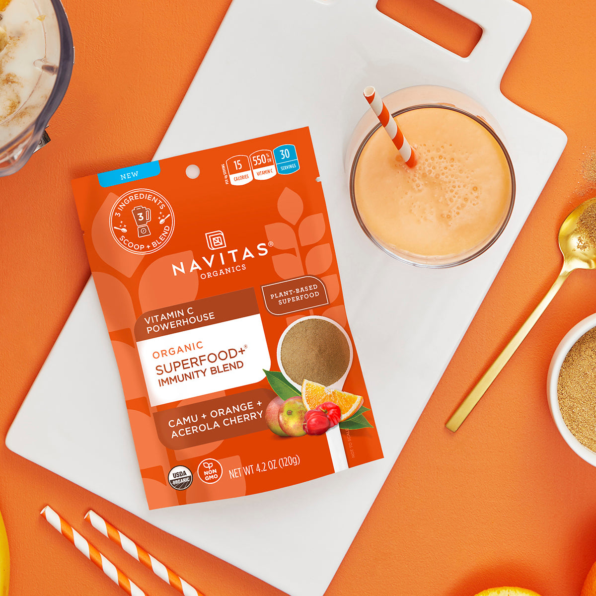 Lifestyle thumbnail of Superfood+ Immunity Blend, click to play a video
