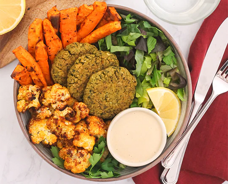 Hemp Falafel Bowls with Tahini Dressing Recipe