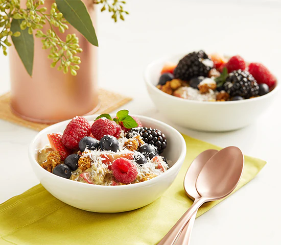 Matcha Overnight Oats with Berries Recipe