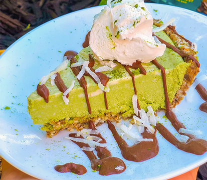 Raw Matcha Cheesecake