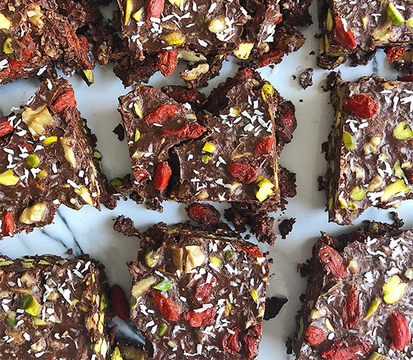 Goji Pistachio Chocolate Bars Recipe