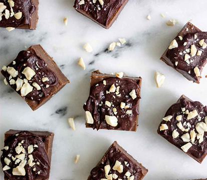 Double Chocolate Salted Freezer Fudge Recipe