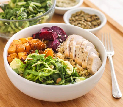 Roasted Root Veggie Quinoa Bowl Recipe