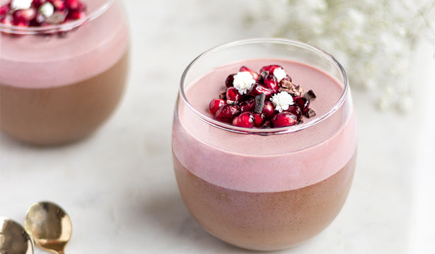 Chocolate Pomegranate Panna Cotta Recipe
