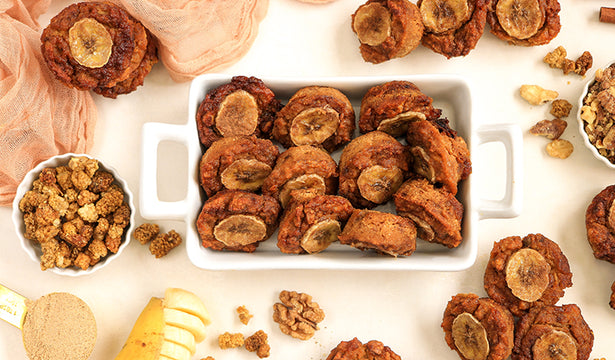 Pumpkin Banana Mulberry Bites Recipe