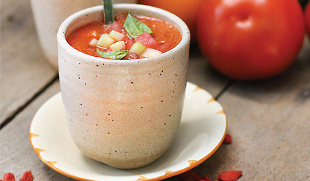 Watermelon Goji Gazpacho Recipe
