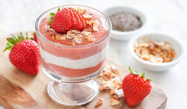Strawberry Coconut Chia Pudding Parfait Recipe