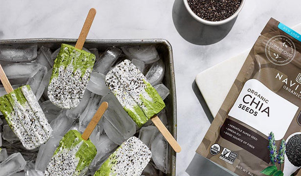 Creamy Coconut Chia Seed Popsicles Recipe