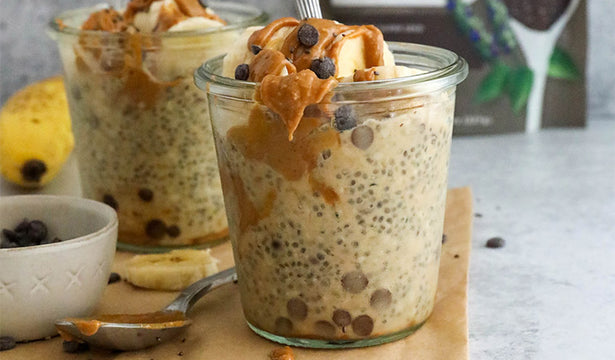 PB & Banana Chocolate Chip Chia Pudding Recipe