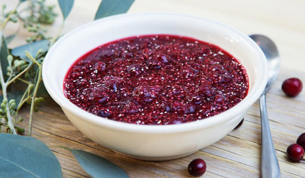 Chia Cranberry Sauce Recipe