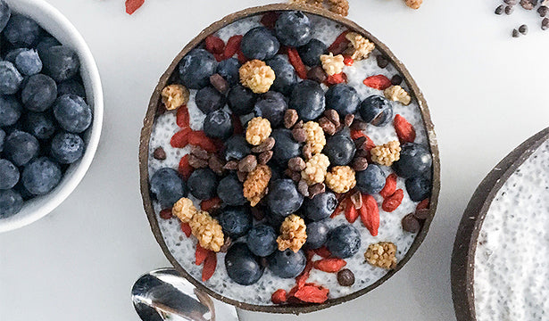 Colorful Coconut Chia Pudding Recipe