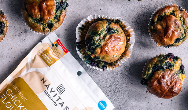 Glazed Blueberry Goji Muffins Recipe