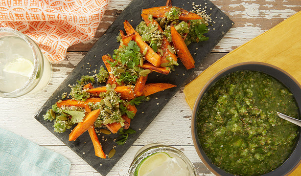 Sweet Potato Fries with Salsa Verde Recipe