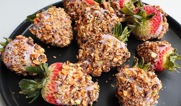 Acai Yogurt & Granola Covered Strawberries