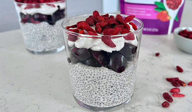 Goji Cherry Chia Parfait Recipe