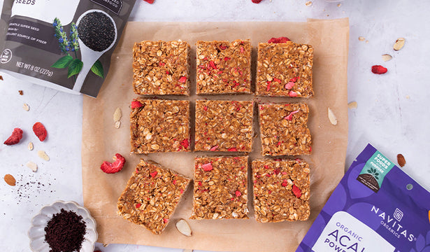 Strawberry Acai Granola Bars