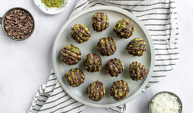 Matcha Cacao Energy Bites