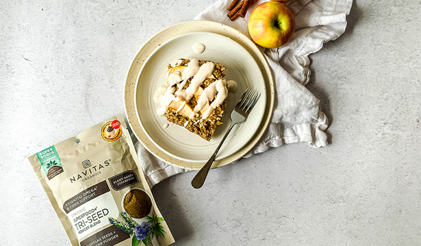 Apple Spice Baked Oat Bars