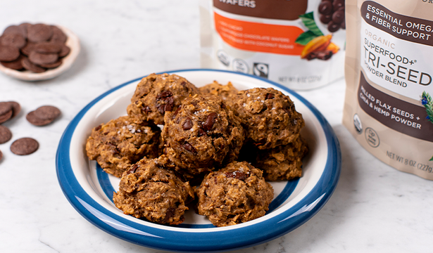 Chocolate Tri-Seed Breakfast Cookies