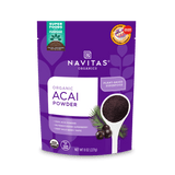 Navitas Organics Acai Powder 8 oz front of bag