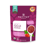 Navitas Organics Goji Berries 8 oz. front of package.