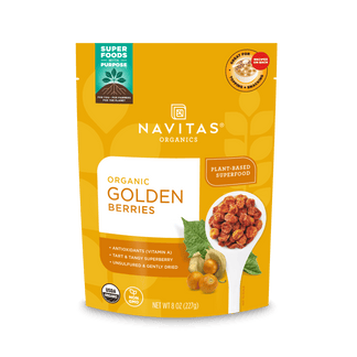 Navitas Organics Dried Goldenberries front of bag