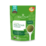 Navitas Organics Matcha Powder 3oz. front of pack.